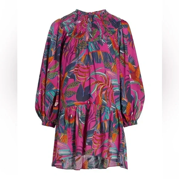 Farm Rio Rainbow Macaws Mini Dress - Picture 4 of 13